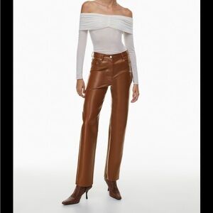 Wilfred “The Melina” Vegan Leather Pant - Size 14